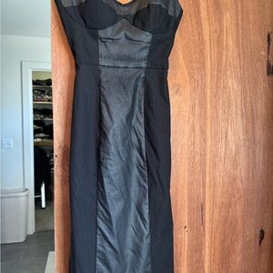 Stop Staring Strapless Black Dress